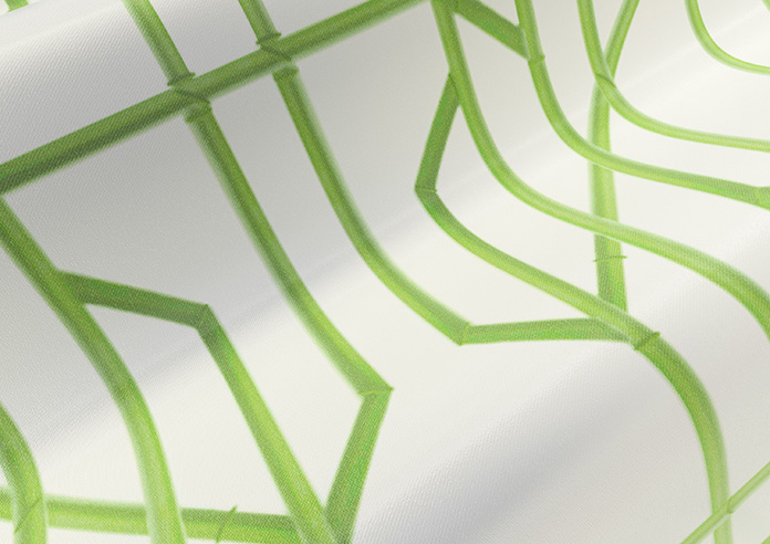 Bamboo Candy, Green White - Made To Measure Curtains - Image 4